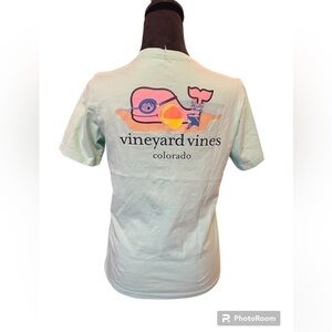 Vineyard Vines Colorado Whale Tee – Women’s Size L (12-14), 100% Cotton